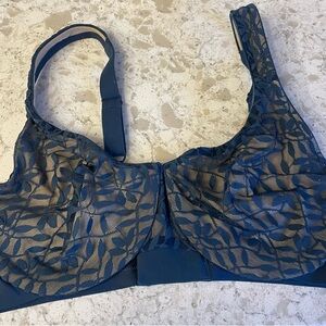 Olga Navy Lace Bra